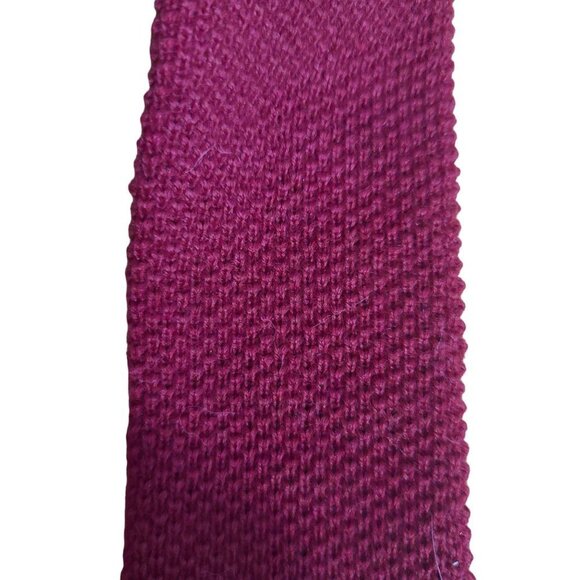 Arnie 100% wool skinny Tie red burgundy - Picture 4 of 4